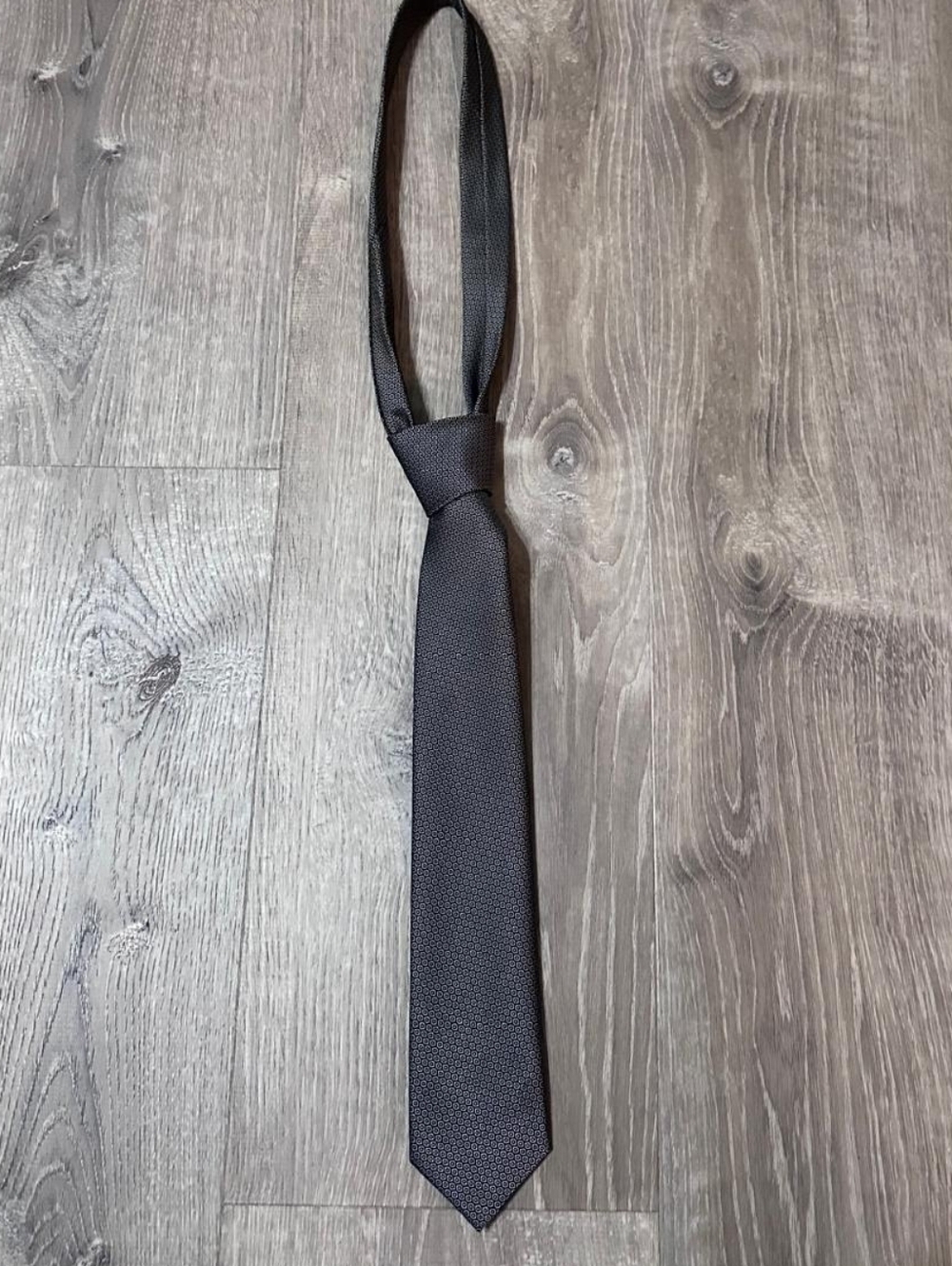 Men's Black Textured Tie - Sleek Formal Accessory